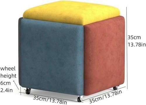 Chaise dressing et tabouret cube 5 en 1 pour optimiser l'espace du salon - 4