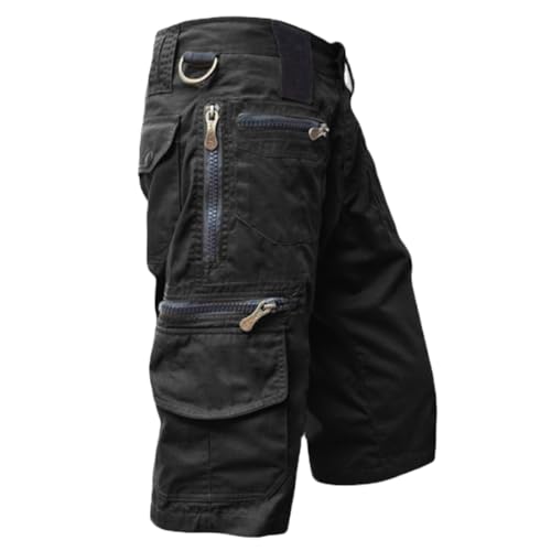 Short cargo hommes coupe décontractée avec pantalon randonnée court multi-poches
