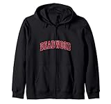 Photo Gallery deadwood south dakota sd - design sportivo vintage, colore: rosso felpa con cappuccio Photo Gallery deadwood south dakota sd - design sportivo vintage, colore: rosso felpa con cappuccio