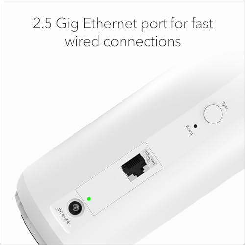 Image of NETGEAR Orbi 370 Series (RBE370) Dual-Band WiFi 7 Mesh Network Add-on Satellite - Works with RBE372, RBE373, RBE374, Security Features, 5 Gbps, Adds Coverage up to 2,000 sq. ft., BE5000