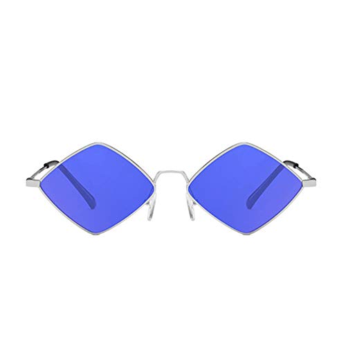 Image of ENTHYI Diamond Shape SunGlasses for Men /Women Metal Quadrilateral Frame Shades Film Sun glasses UV Protection