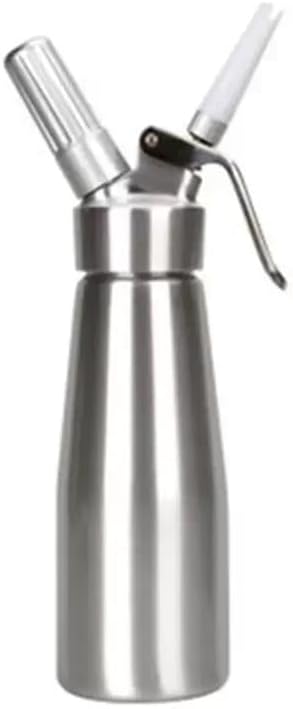 Deepfeel Professional Stainless Steel Whipped Cream Dispenser, with 3 Decorating Nozzles & 1 Cleaning Brush - 1-Pint / 500 mL Cream Whipper - N2O Chargers (Not Included)