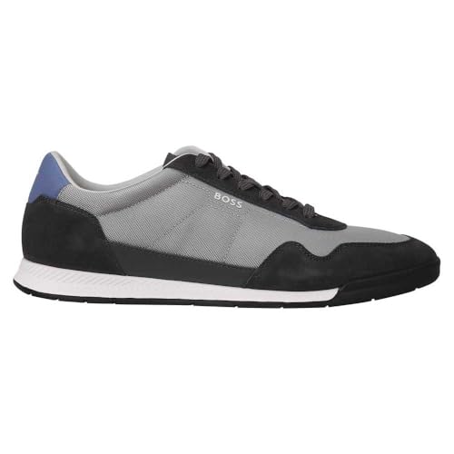 Image of BOSS Men's Titanium SL sdtxny Trainers Made of Various Materials with Suede Details and Lacing Size