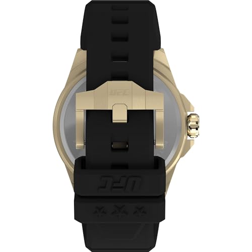 Image of TIMEX UFC Prospect Analog Watch for man with Black Octagonal Dial & Black Silicone Strap Band Water Resistant Men's Wrist Watches - TW2W73600UJ