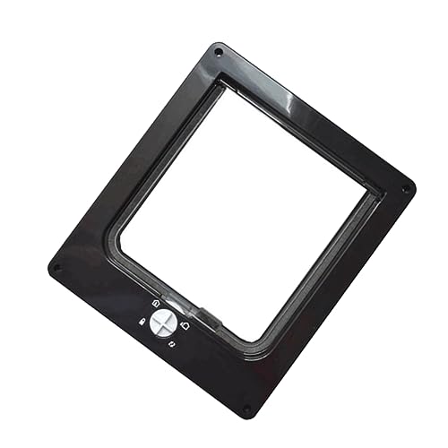 BESPORTBLE Cat Safe Hole Door Rotary Pet Entry Exit Door Sturdy Material Great for Cats Black