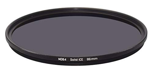Solid ICE Slim Shockproof 86mm ND64 Filter Neutral Density ND 6 Stop Tempered Optical Glass 86