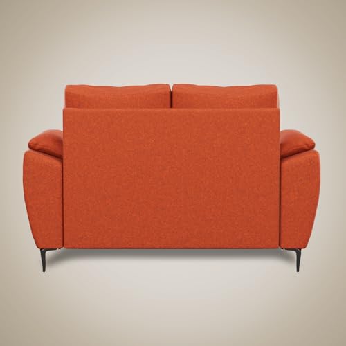 Image of Centuary Sleepables Modena Premium Sofa|Classy Quilted Suede Fabric Upholstery|Fiber-Filled Back Cushion|Wide Plush Fibrefilled Armrests|Ergonomic Lumbar Support |Walnut Brown|3 Years Warranty