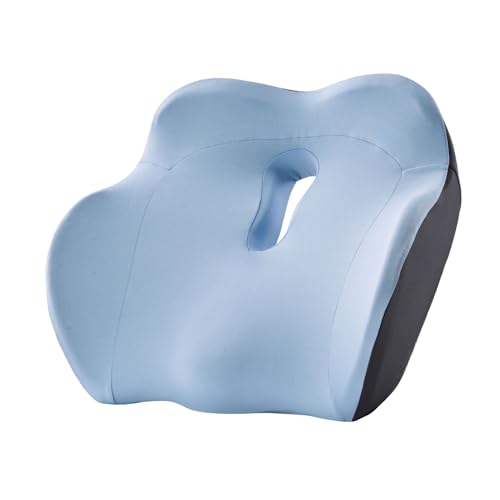 Align Labs OneCushion Advanced Ergonomic Seat Cushion for Office Chair with Firm AlignCore Foam for All-Day Comfort, Posture Support & Pressure Relief for Work or Home Use - Sky Blue