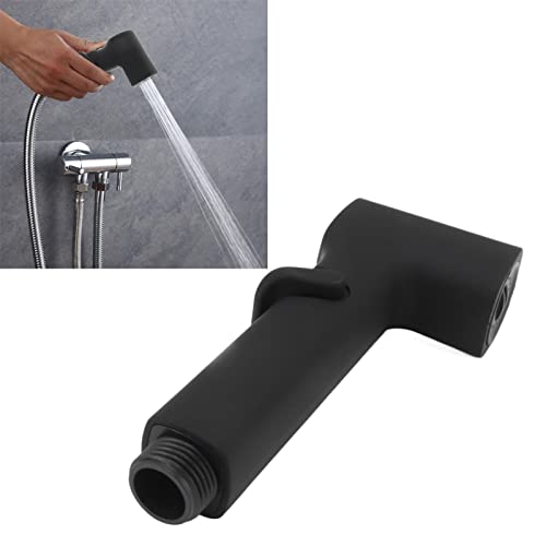 Tissting Bidet Handbrause G1/2 Gewinde Schwarz WC Hand Bidet Brause Badezimmer Sprühkopf für Damenwäsche, Baby Windel Waschmaschine