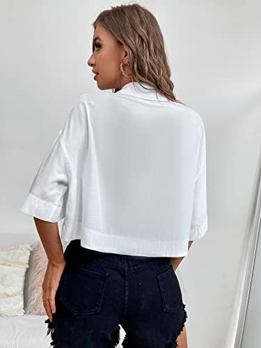 Shein Women S Drop Shoulder Button Front Pocket Blouse Half Sleeve Blouse Shirt White S Buy Online At Best Price In Egypt Souq Is Now Amazon Eg Shein Women S Drop Shoulder Button Front Pocket Blouse Half Sleeve Blouse Shirt White S Buy Online At Best Price In Egypt Souq Is Now Amazon Eg
