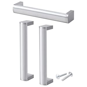 Stahlia B07BZFXFVB Möbelgriffe Edelstahl 5er-Set