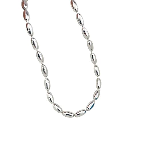 Collier de bijoux pour femmes perle argent anti-ternissement cœur 16/18