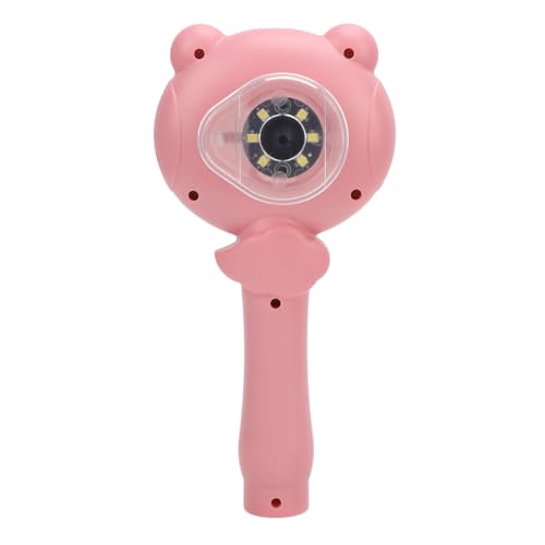 Pocket Microscope for Kids, 2.5K 48MP Handheld USB Mini Scope with 2 inch LCD Screen, Type C Rechargeable, 8X Portable Miniscope for Kids (Pink)