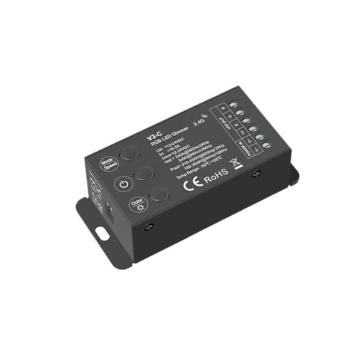 Controlador RGB CV V3-C regulador PWM de 3 canales 12V-24V CC para iluminar tiras LED de techo