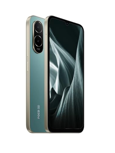 Image of POCO C85X 5G Smartphone, Emerald Green, 4GB RAM, 64GB Storage