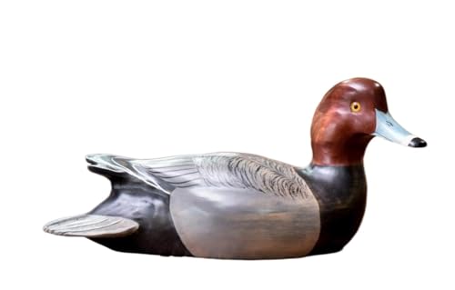 Used for home decoration and party decoration Hand - carved Red - headed Mallard, Full - size Premium Wooden Decorative Duck Decoy. For Hunting Displays, Wildlife - themed Home Decor. Wedding home din