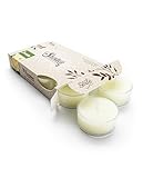Pure Jasmine Premium Tealight Candles - Highly Scented with Natural Oils - 6 Yellow Tea Lights - Beautiful Candlelight - Made in The USA - Flower & Floral Collection