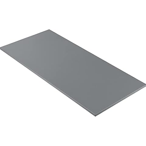 Kaboon Laminate Countertop 23.62" D x 45.67" W, Wood Desktop One Piece, Table Top for Standing Desk Frame, Board Only for Home and Office, L or Double Desk DIY, Grey Cover