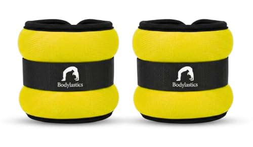 Image of Bodylastics Ankle & Wrist Weights Pair for Legs & Arms, Neoprene Adjustable Strap for Men & Women, Soft & Durable for Fitness, Walking, Jogging, Aerobics, Gym & Strength Training