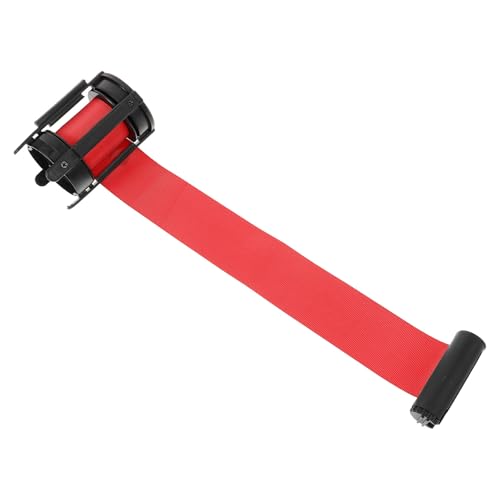 GALPADA Cinturón de Precaución Retráctil Rojo 3 Metros Barandilla Protectora Barrera de Seguridad Ajustable para Control de Multitudes y Obras de Construcción