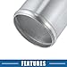 A ABSOPRO Car Adapter Joiner Pipe Universal 80mm 3.15