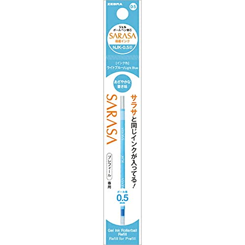 Zebra Sarasa Select Dedicated Refill NJK-0.5 Lead 0.5 mm Light Blue RNJK5-LB (Set of 10)