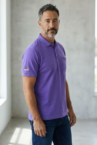 Image of Men Regular fit Polo Neck Front Pocket ||Pocket Embroidery Casual Wear T-Shirt||Half Sleeve Side on Sleeve Embroidery|| Button Closer t Shirt for Men