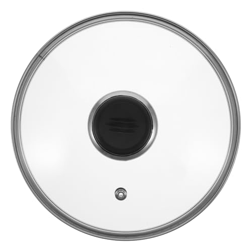 UKCOCO Tapa para Cacerola de Vidrio Templado Transparente Resistente al Calor Práctica y Compatible con Ollas de Cocina y Microondas Diseño Sellado Antipérdida y Salpicaduras