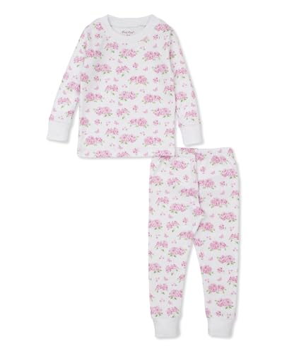 Kissy Kissy Girls Toddler Heavenly Hydrangeas Pink Print Long Pajamas Set