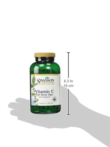 Vitamina C com Rosa Mosqueta 1000mg Swanson 250caps