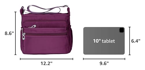 Image of NOTAG Crossbody Bag for Women Waterproof Shoulder Bag Messenger Bag Casual Nylon Purse Handbag
