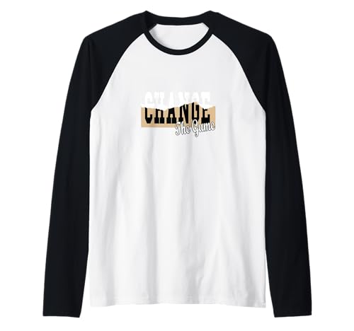 Tan Cambiar El Juego Gráfico De Color Camiseta Manga Raglan