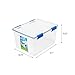 IRIS USA WSB-SD Ziploc WeatherShield 44 Quart Storage Box, Clear, 3 Count