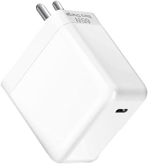 65w Charger Adapter for Moto G85 PD Original Like Charging Adapter via Type C Port Super Fast Wall Charge Adaptor for Phone, (ONE+RED)