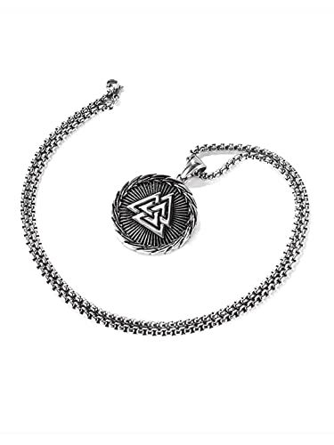 Image of Yellow Chimes Chain Pendant for Men Fashion Black Silver Pendants For Men |Shaped Pendant Necklace | Stainless Steel Chain for Men | Accessories for Men | Birthday Gift for Men & Boys