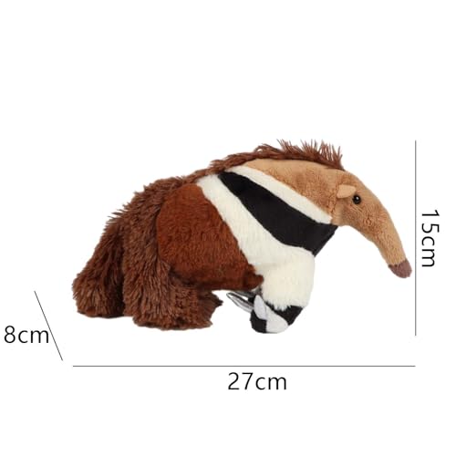 MagiDeal Ameisenbär Plüschtier Kuscheltier – realistisch gestaltetes Stofftier, weiches Plüschspielzeug, lebensechtes Ameisenbär-Plüschtier, Geschenk für Kinder, Dekoration, 25 cm