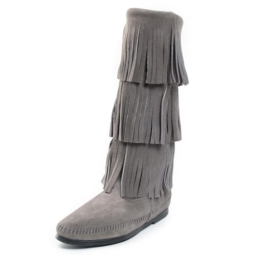 Minnetonka Womens 3-Layer Fringe Boot product thumbnail 9