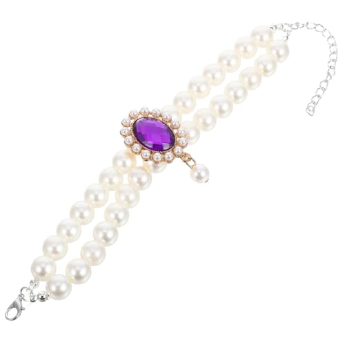 Collier perles chat et chien réglable double couche pour chiot