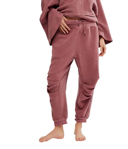 Free People Day Off Women's Fleece Jogger Wild Ginger Medium