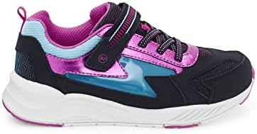 Stride Rite Girls Lighted Cosmic Sneaker, Black Multi, 9 Wide Toddler | Image 1