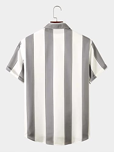 Image of Lymio Men's Polyester Slim Fit Stylish Printed Casual Shirt (Patta)