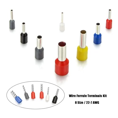 Kit de 1800 terminales de cable con conectores de cobre aislados ZHGUIMING 5