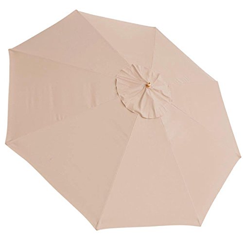 Extra Large 13-Foot Diam. UV30+ Anti-Fade Polyester 8 Ribs Umbrella Replacement Canopy Avid