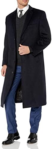 Adam Baker Men's Overcoat Single & Double Breasted Luxury Wool/Ca...