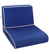 Vaukki Patio Seat Cushion Set, Waterproof Outdoor Furniture Cushion, Deep Seat Bottom and Back Cu...