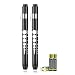 Opoway Nurse Penlight with Pupil Gauge LED Medical Pen Lights for Nursing Doctors Batteries Free, Black 2ct.
