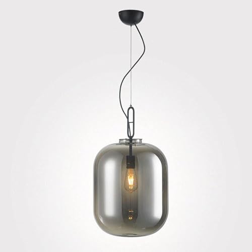 Chandelier de verre ovale HJLJKG 25x28 cm pour salon
