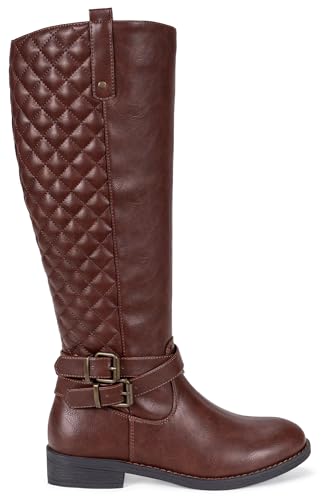 Vepose Women's 949 Knee High Boots,Tall Riding Boots Low Heel with Wide Calf3