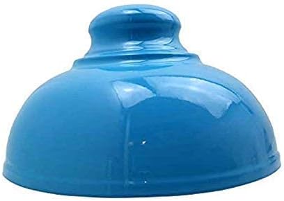 LEDSone Industrial Ceiling Pendant Light Shades, Retro Vintage Style Curvy Dome Shaped Pendant Lamp Shade for Pendant Ceiling Lights (Blue)