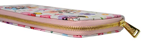Loungefly Disney Mickey Minnie Mouse Wallet Zip Clutch AOP Floral Saffiano Faux Leather4